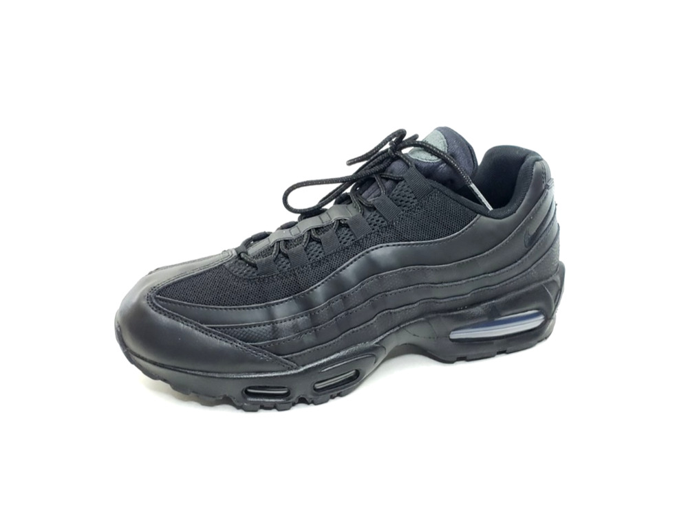 Nike Air Max 95 Big Bubble Triple Black Anthracite Mens Running Sneakers Size 12